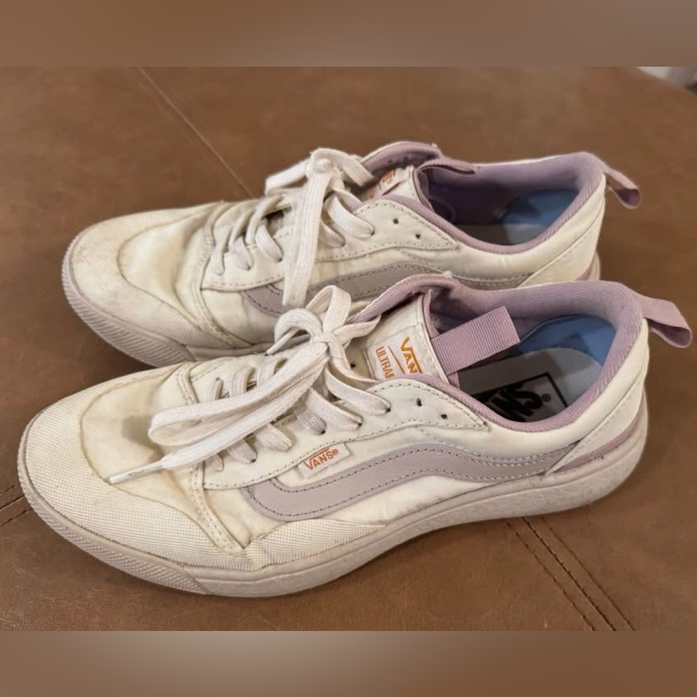 Vans Women's Ultraboost Cream and Lavender Sneakers